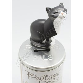 Фигурка кошки My Ped Pals - Black & White Cat (Sitting)