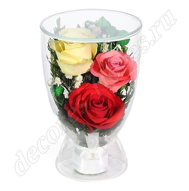 Букет цветных роз