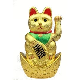 Талисман японский "Кот удачи" 13*9*22см