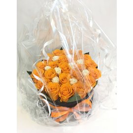 Оранжевые стабилизированные розы
