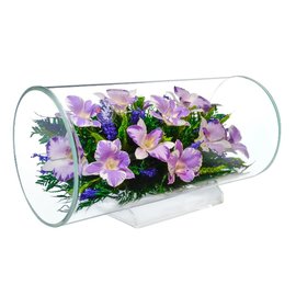 Букет из орхидей в цилиндре (Цветы в стекле)