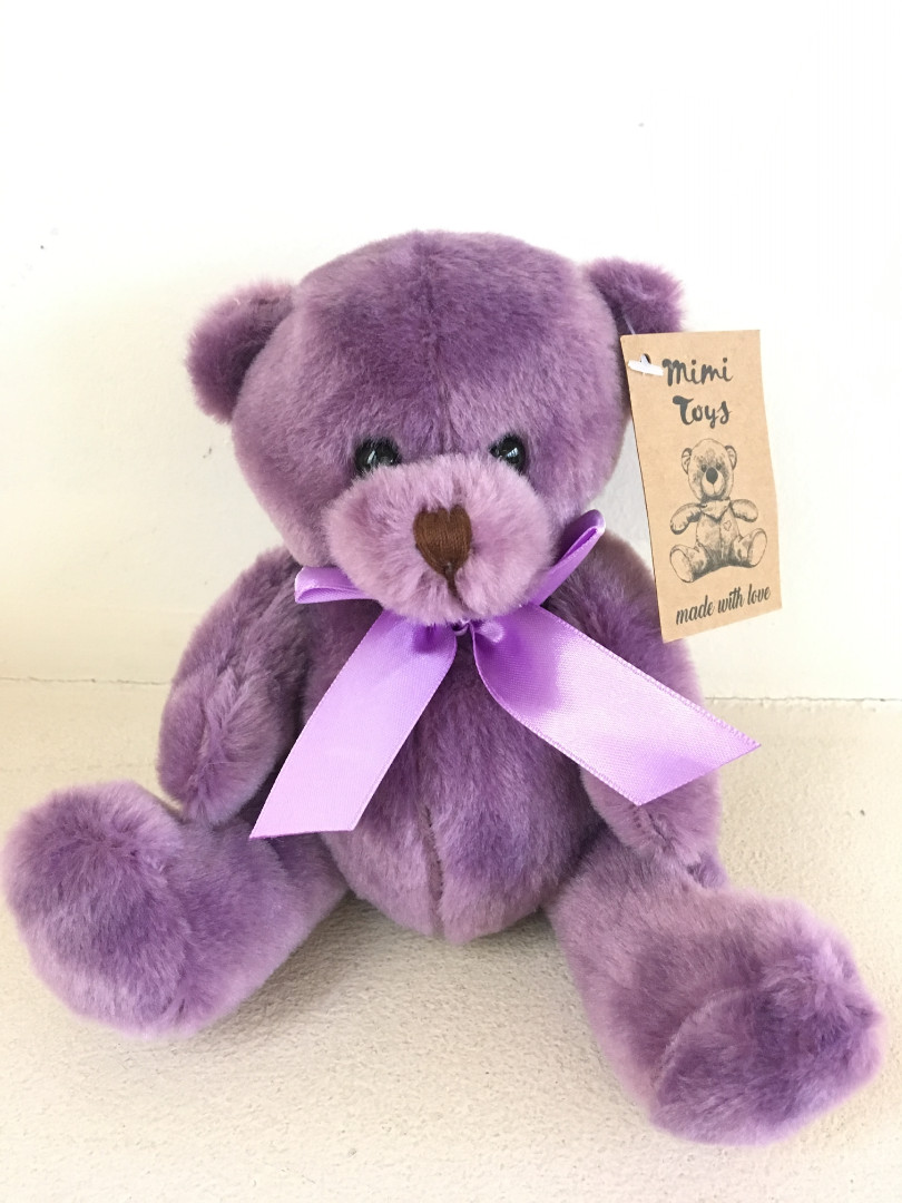 Мягкая игрушка (мишка) фиолетовый 15 см
