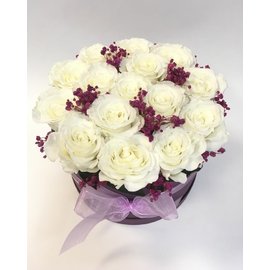 Стабилизированные белые розы
