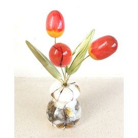 Цветы из селенита (Тюльпаны) ангидрит