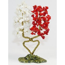 Дерево большой любви (с сердцем) коралл, агат
