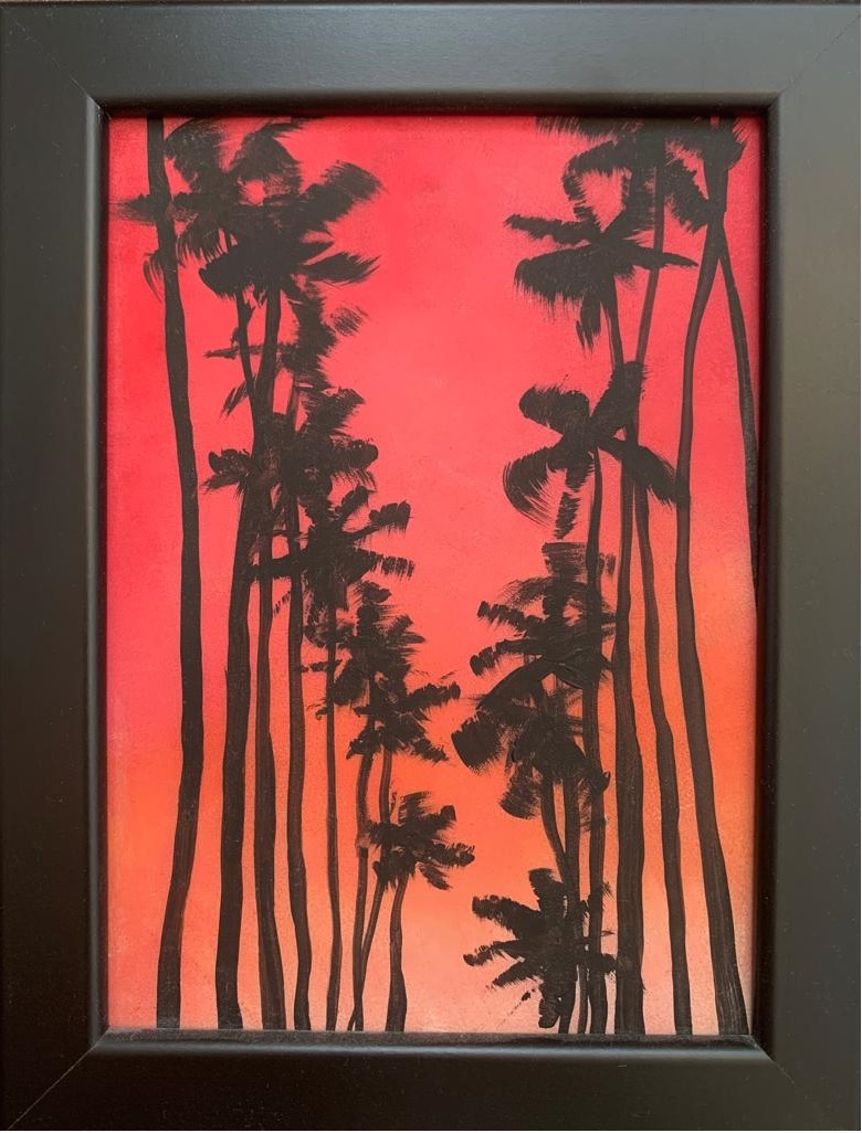 Картина Пальмы на закате