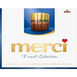Конфеты Merci молочный шоколад, 250 г
