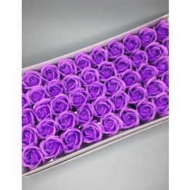 Роза — светло-фиолетовая 50 шт