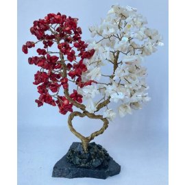Дерево большой любви (с сердцем) коралл, перламутр