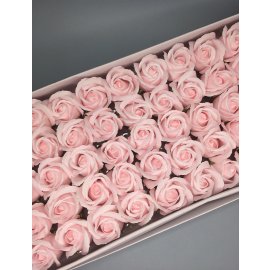 Роза — пастельно-розовая 50 шт