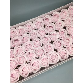 Роза — бледно-розовая 50 шт