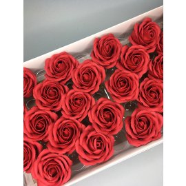 Роза крупная — бордовая 25 шт