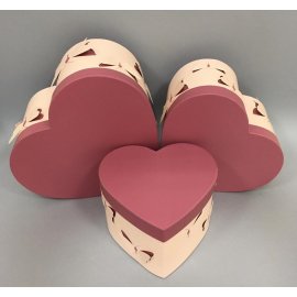 Набор из 3-х коробок-сердец (арт. Н3-11)