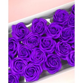 Роза крупная — темно-фиолетовая 25 шт