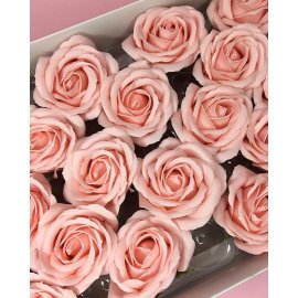 Роза крупная — бледно-розовая 1 25 шт