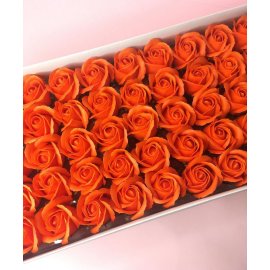 Роза — оранжевая 50 шт