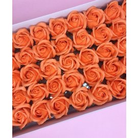 Роза — светло-оранжевая 50 шт