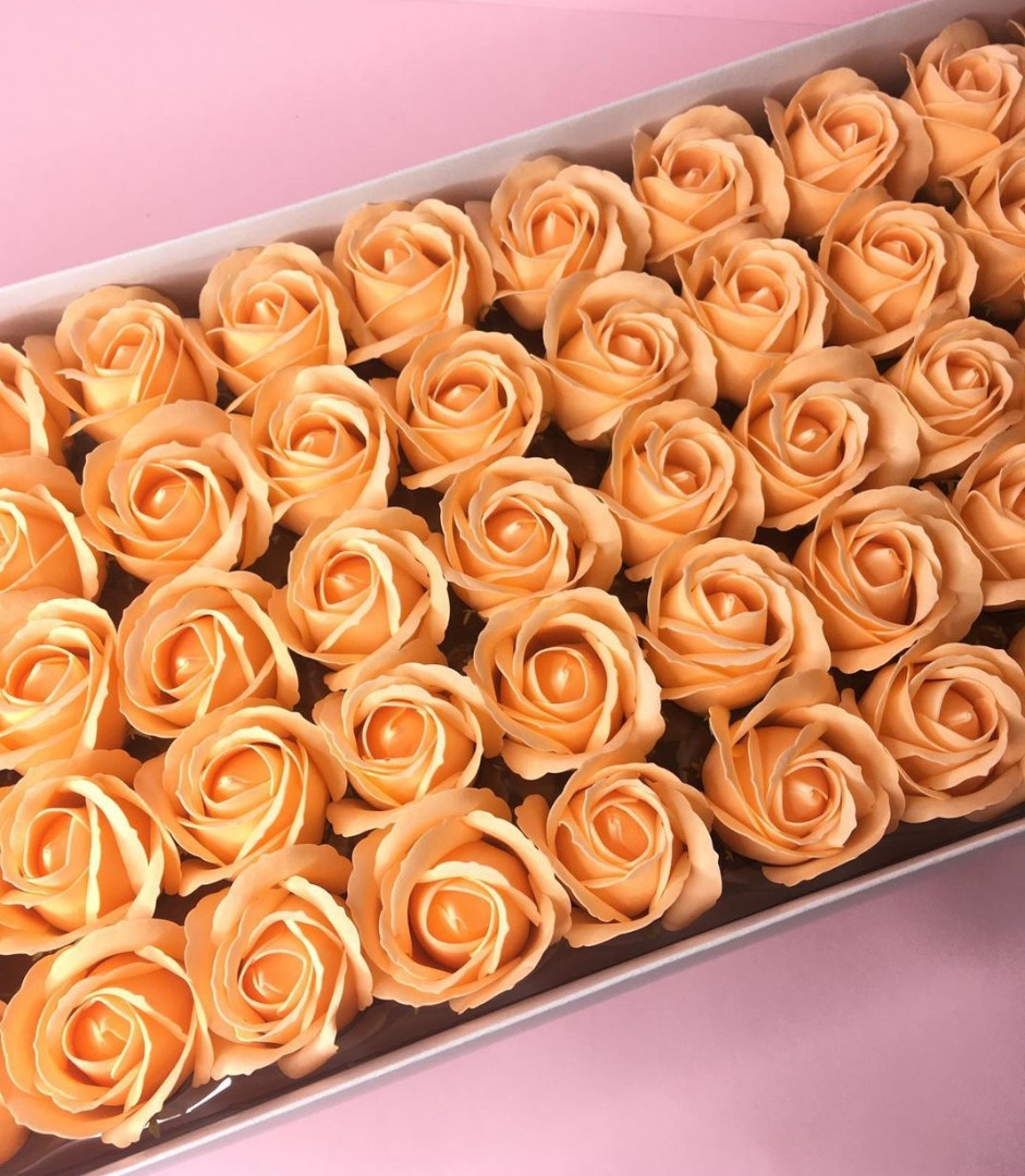 Роза — персиковая 50 шт