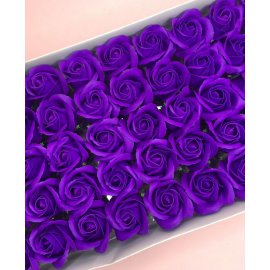 Роза — темно-фиолетовая 50 шт