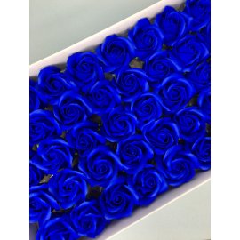 Роза — ярко-синяя 50 шт