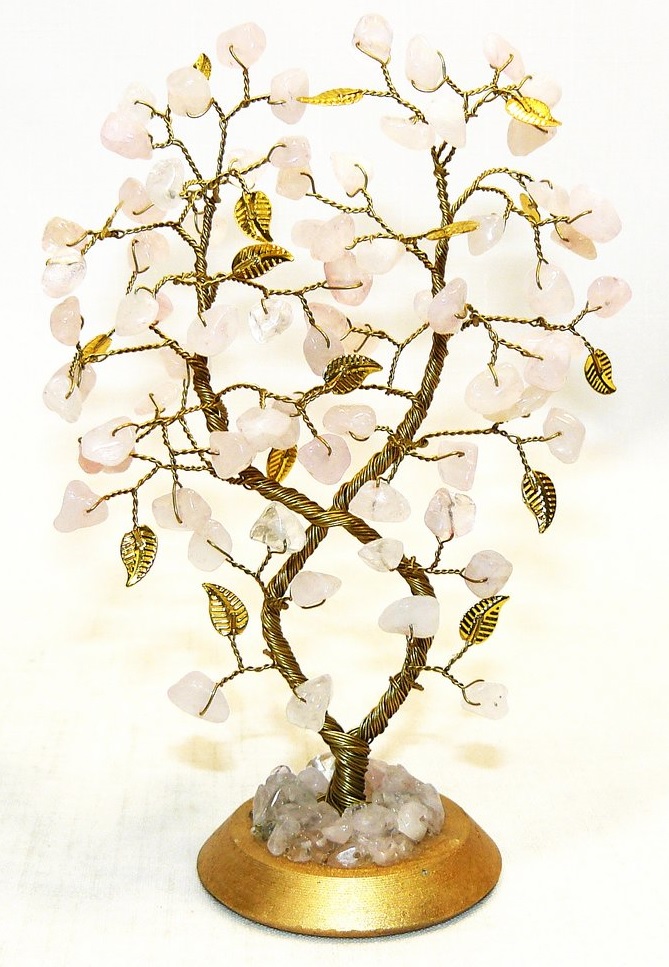 Дерево (мелодия весны) из розового кварца